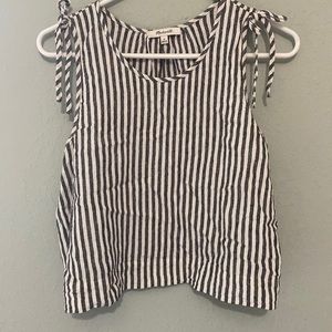 Madewell cropped stripe tank